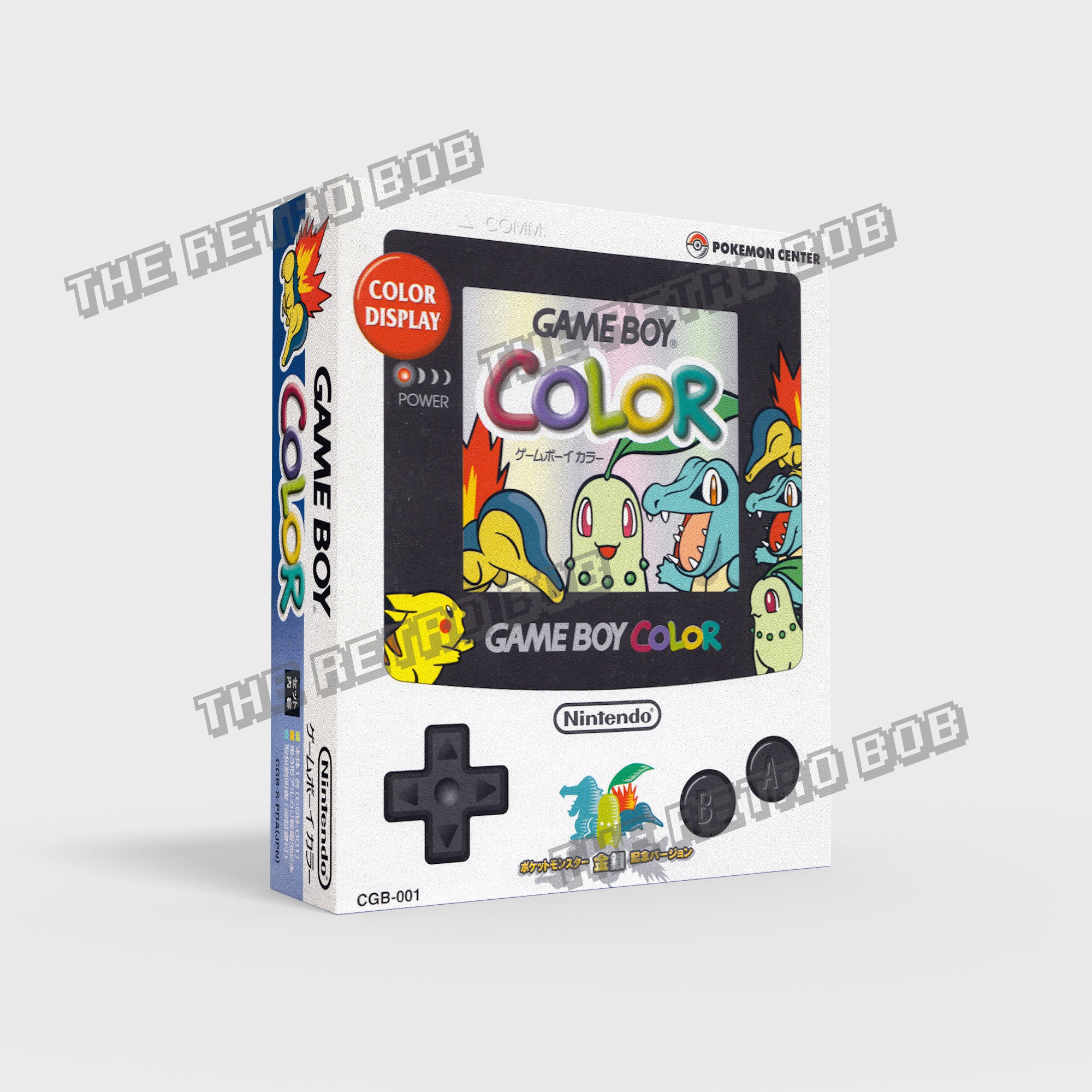 Game Boy Color - Silver Japan - Reproduced Replacement Box Game Boy Color - Silver Japan - Reproduced Replacement Box