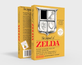 The Legend of Zelda - Reproduced Replacement Box | Case - High Quality