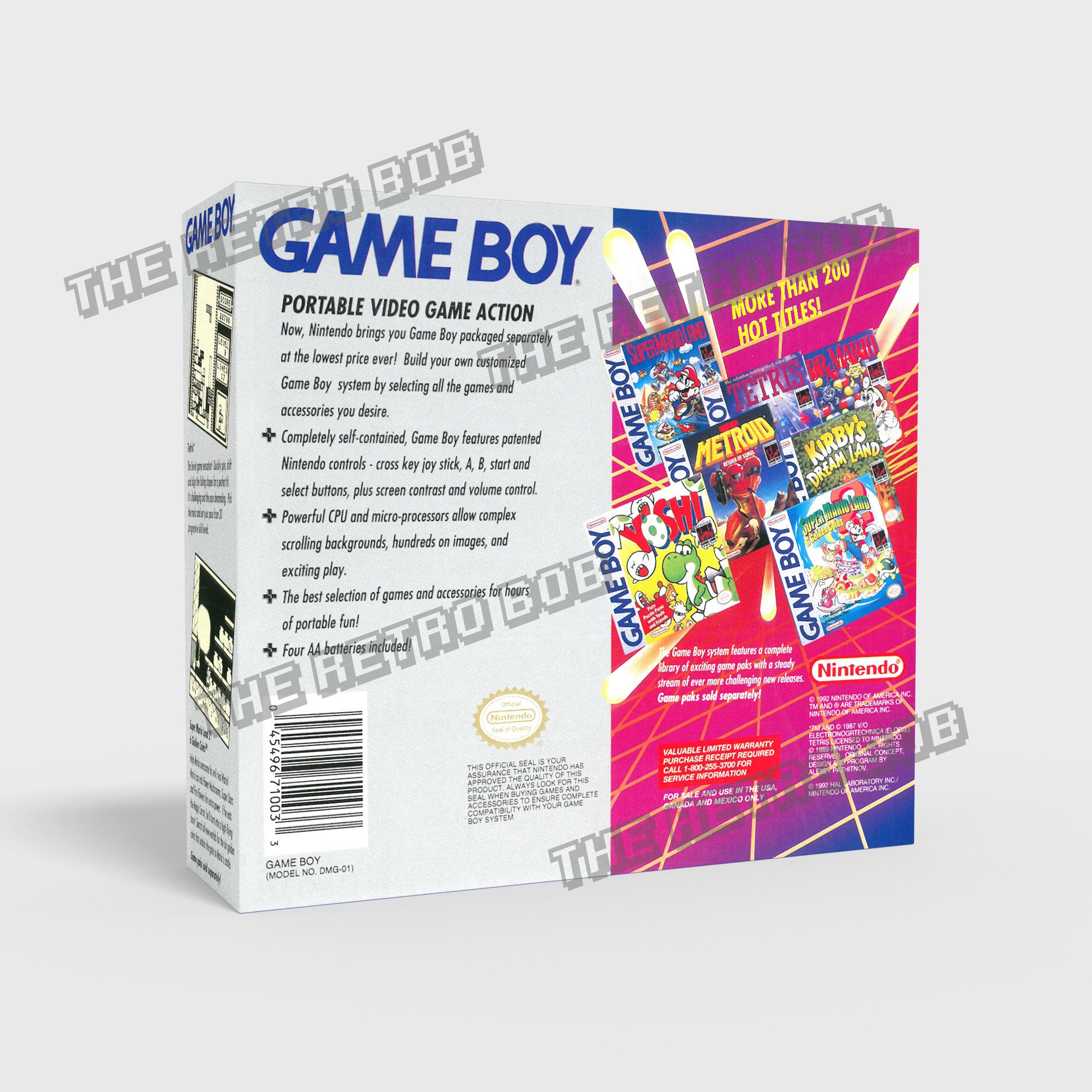 Game Boy Console US Reproduced Replacement Box Case -  Israel