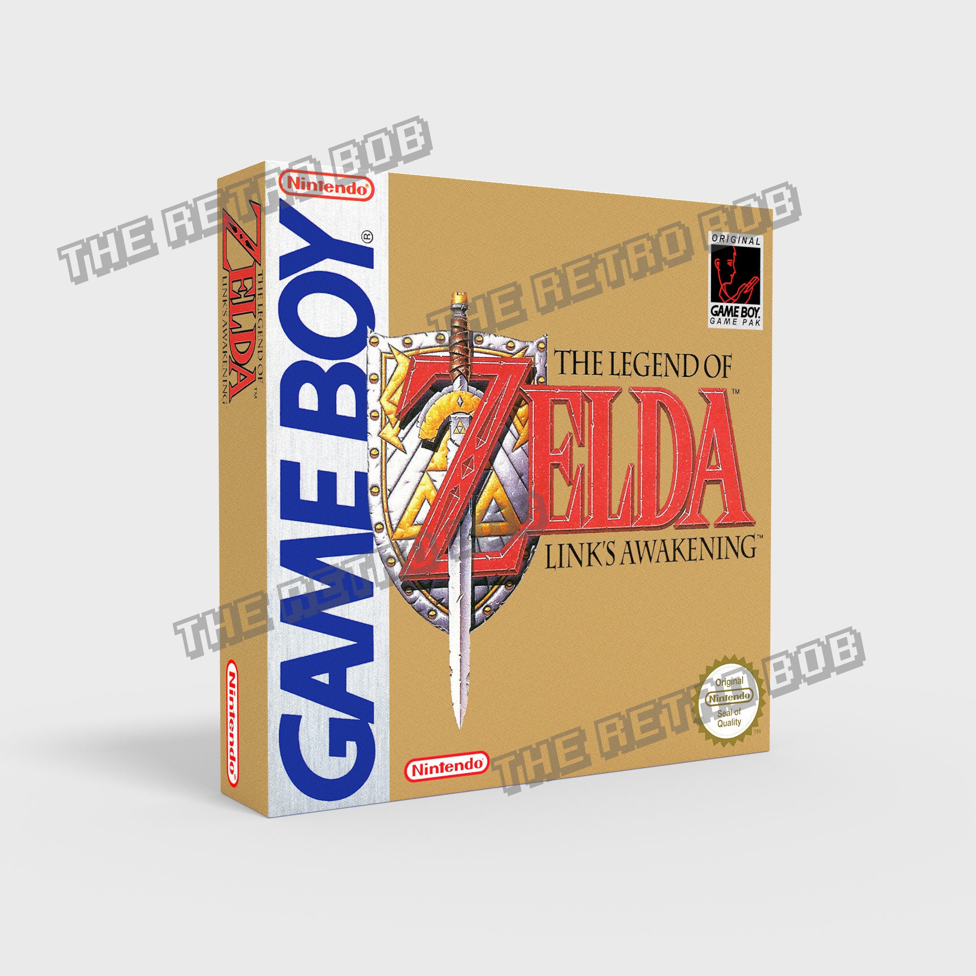 Zelda Link's Awakening - Reproduced Replacement Box | Case