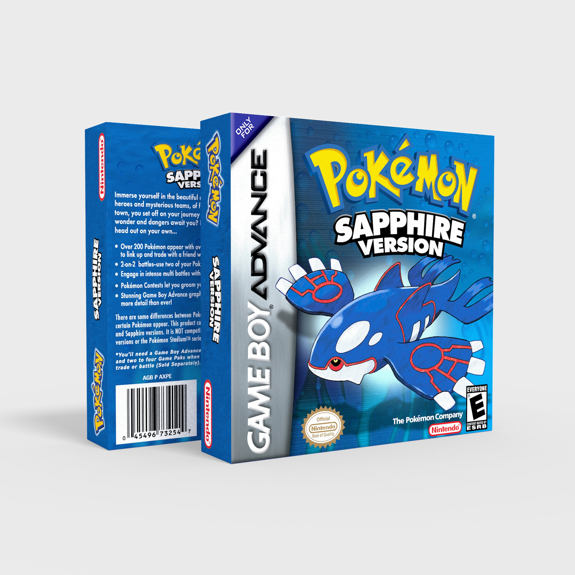 Game Boy Advance Pokemon Sapphire - Reproduced Replacement