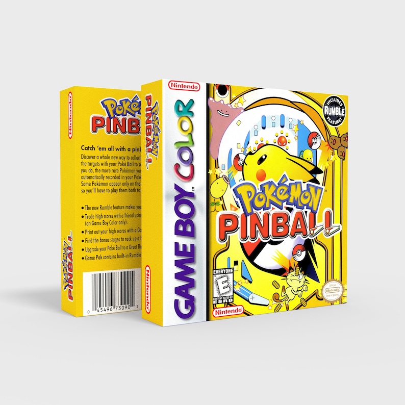 Pokemon Pinball - Replacement Box [regular Size] - Etsy
