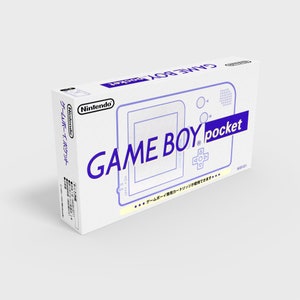 Game Boy Pocket Japan [Gray] - Reproduced Replacement Box | Case - High Quality
