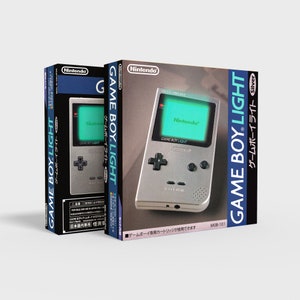 Game Boy Light Silver [Japan] - Reproduced Replacement Box | Case - High Quality