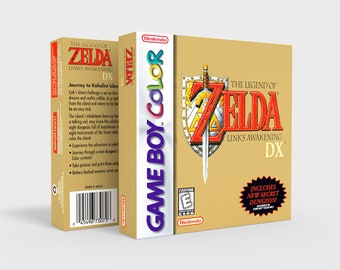 Zelda Link&#39;s Awakening DX - Reproduced Replacement Box | Case - High Quality