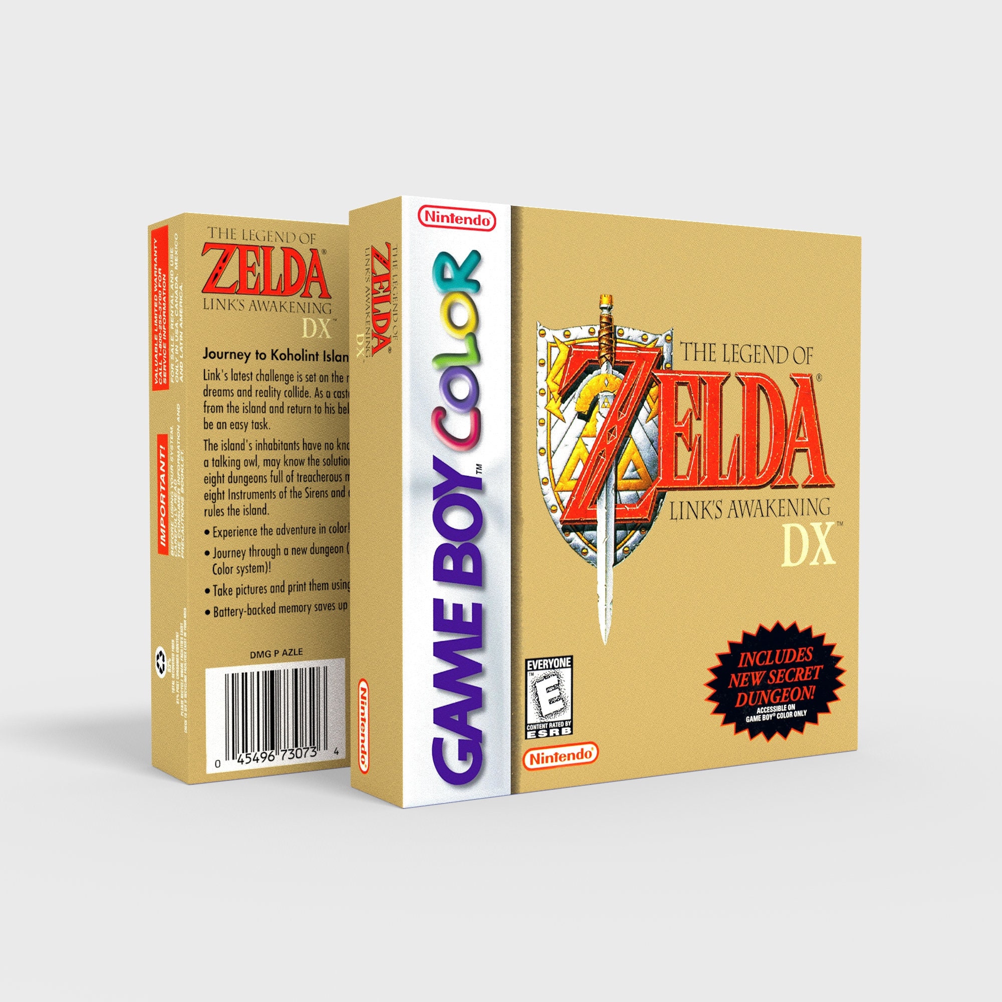 The Legend of Zelda Links Awakening Cover Art: Insert / Case for Nintendo  Switch