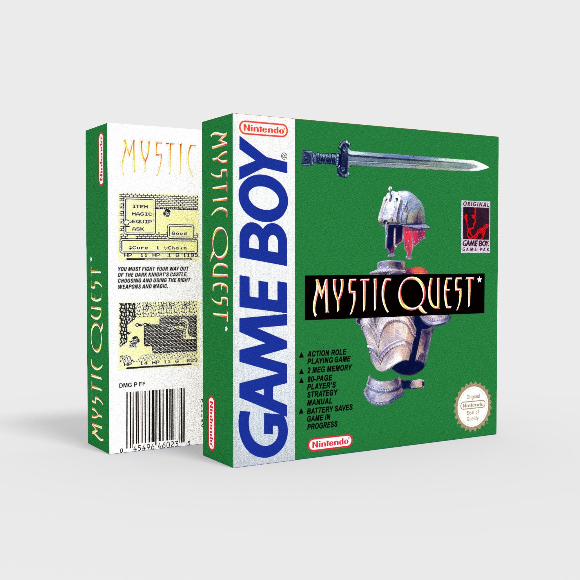 Mystic Quest - Reproduced Replacement Box | Case - High Quality