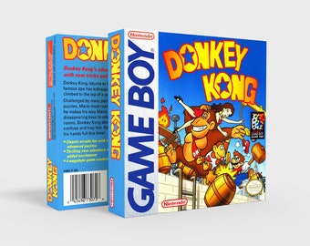 Donkey Kong - Reproduced Replacement Box | Case - High Quality
