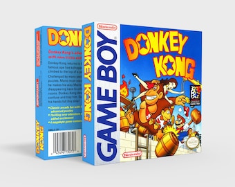 Donkey Kong - Reproduced Replacement Box | Case - High Quality