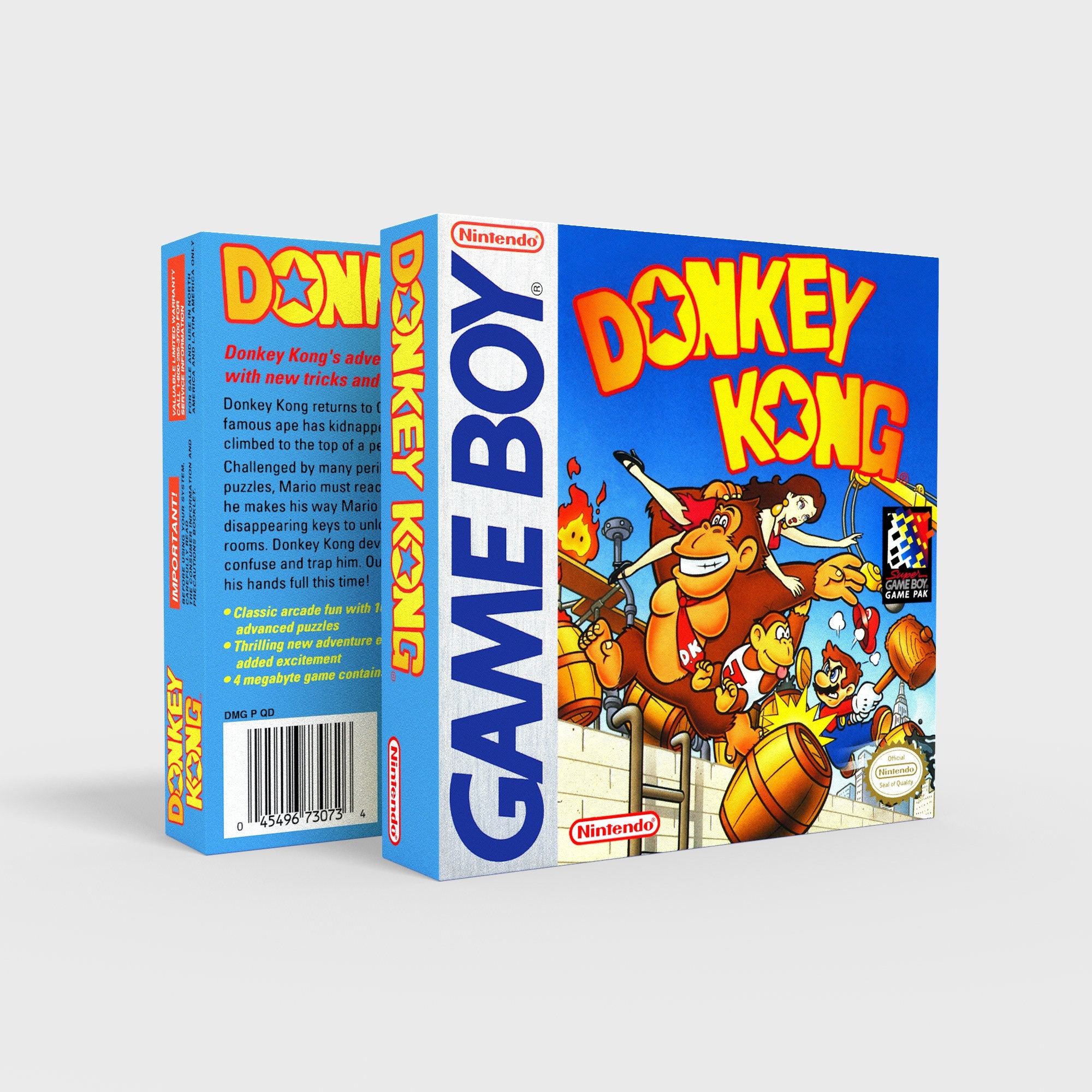 Donkey Kong - Reproduced Replacement Box | Case - High Quality