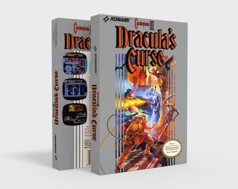 Castlevania III Dracula's Curse - Replacement Box, Manual, Dust