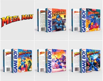 Megaman GameBoy 1 to 5 - Replacement Box