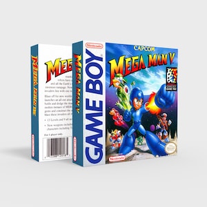 Megaman V - Reproduced Replacement Box | Case - High Quality