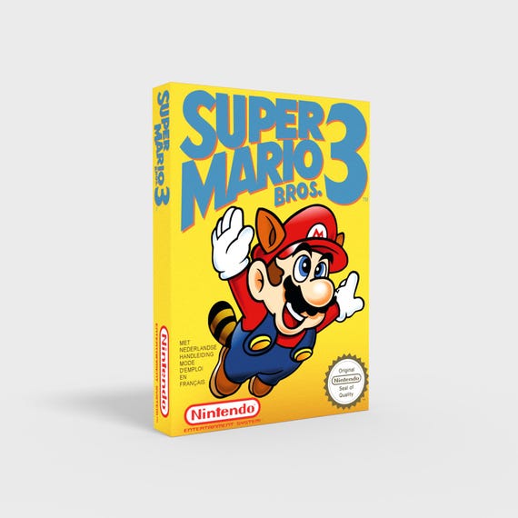 Super Mario Bros 3 NES - Replacement Box - Etsy