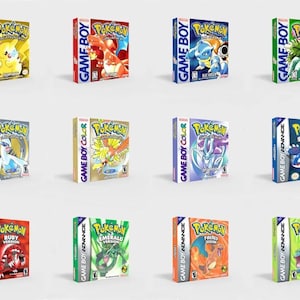 Game Boy Pokemon (12) Dozen Alle versies: gereproduceerde vervangende doos | Hoes: hoge kwaliteit