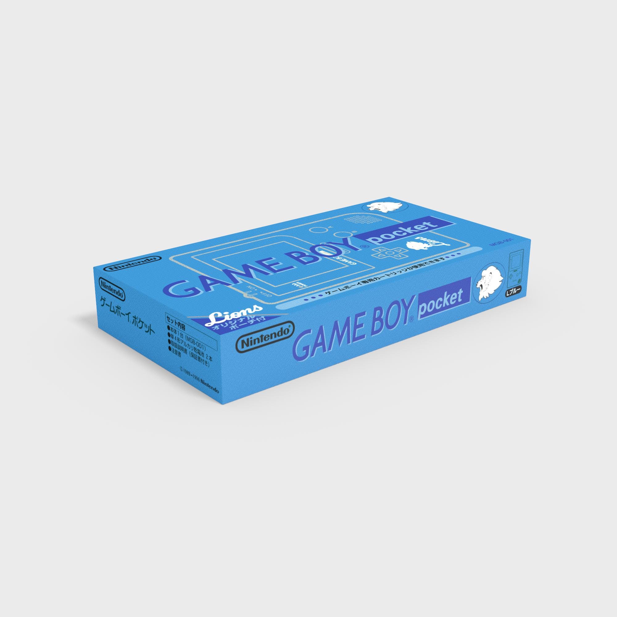 空箱、取説のみ GAME BOY pocket スケルトン MGB-S-SA Game Boy Pocket [lions] - Replacement Box - Etsy