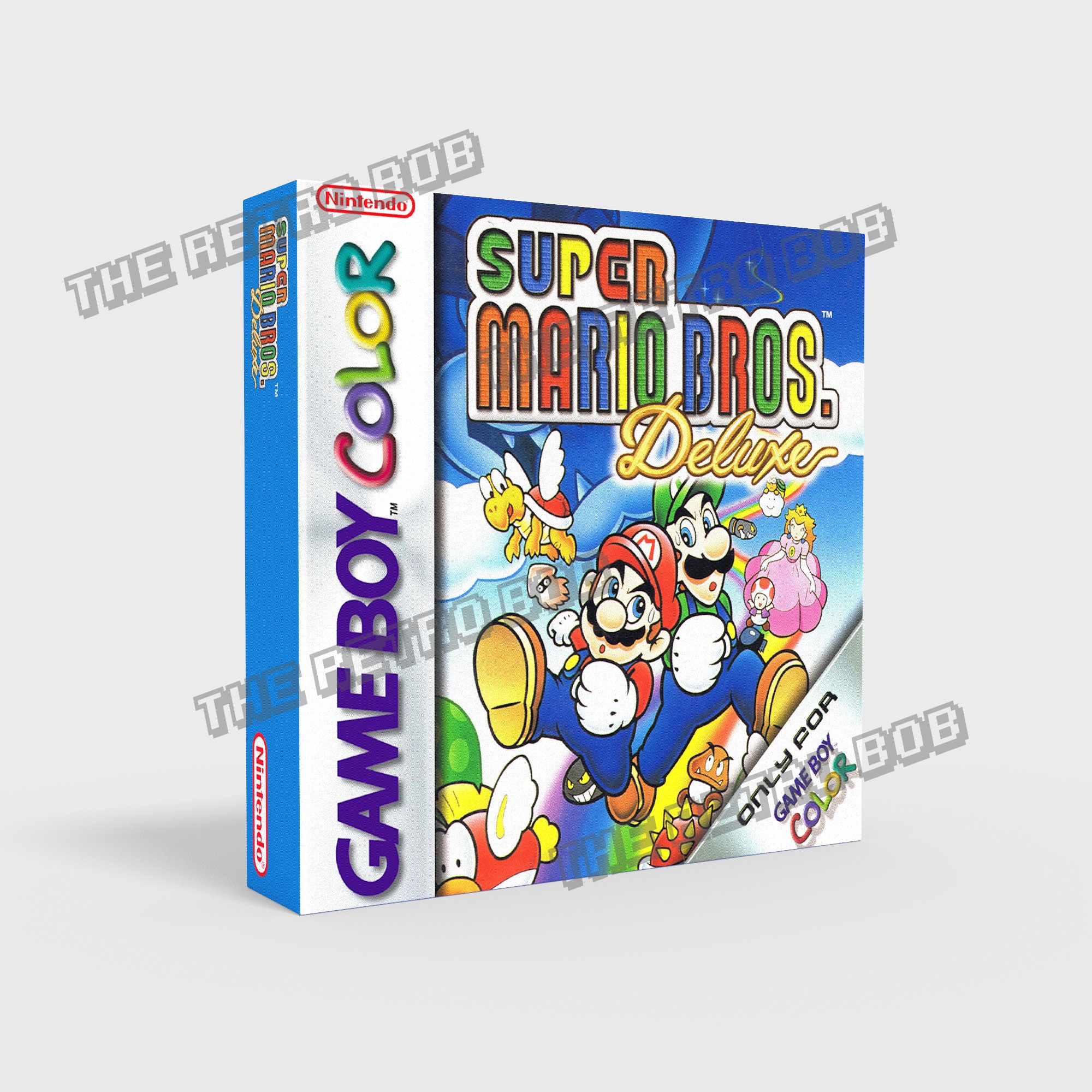 romu様 Super Mario Bros Deluxe - Reproduced Replacement Box | Case