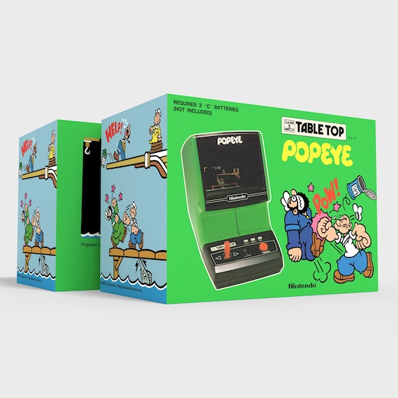 POPEYE - TABLE TOP - Reproduced Replacement Box | Case