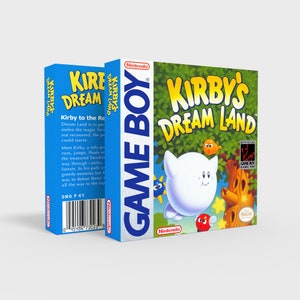 Kirby&#39;s Dream Land - Reproduced Replacement Box | Case - High Quality