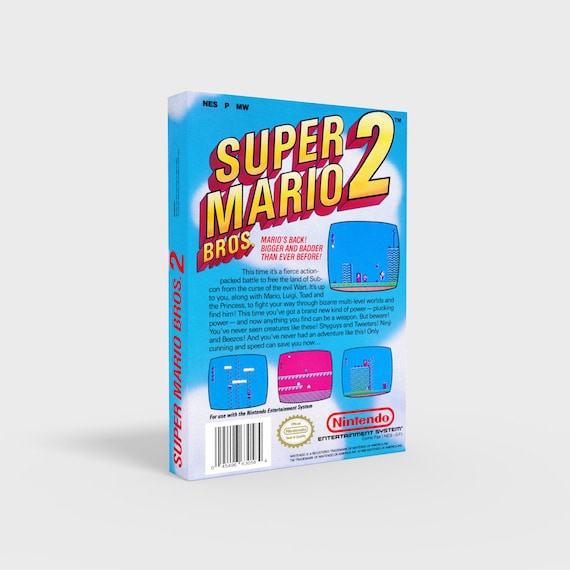 Super Mario Bros 2 NES - Replacement Box - Etsy