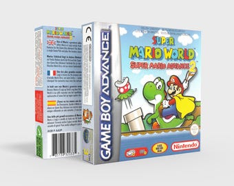 希少！スーパーマリオアドバンス2 箱　説明書　マップ付き 中古 GBA スーパーマリオアドバンス2 送料無料 箱 説明書 付き
