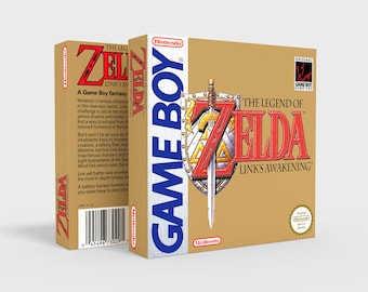 Zelda Link&#39;s Awakening - Reproduced Replacement Box | Case - High Quality