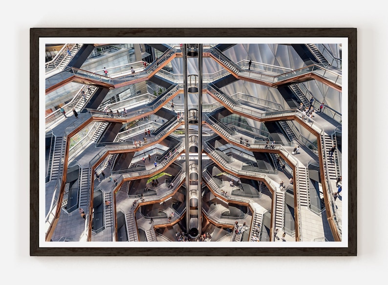 Top of the Vessel in Hudson Yards New York City Fine Art Photo Print Photography Wall Decor. image 1