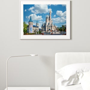 Disney World Photography Print Florida Landscape Magic Kingdom Building Fine Art Photo Print Wall Decor Cinderella Castle. image 6