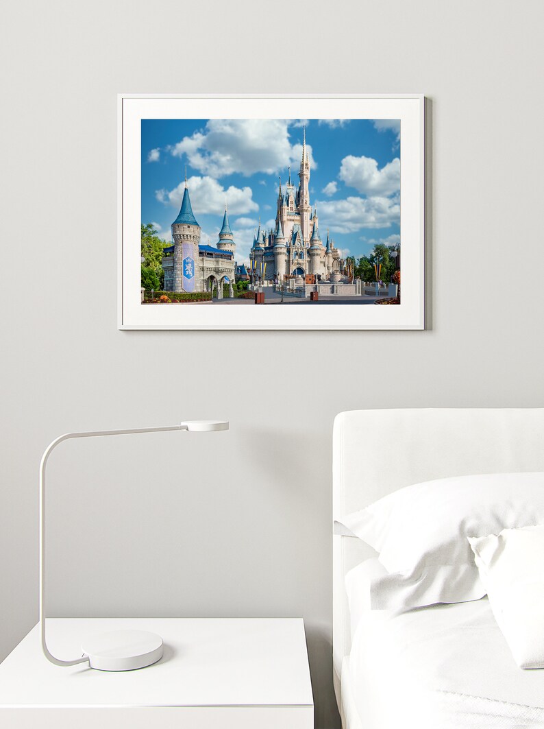 Disney World Photography Print Florida Landscape Magic Kingdom Building Fine Art Photo Print Wall Decor Cinderella Castle. image 6