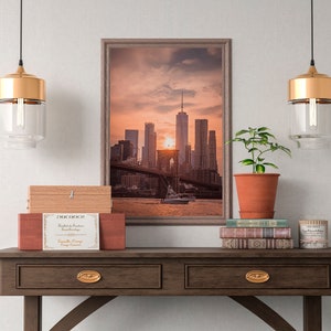 Freedom Tower Sunset, New York City Fine Art Photo Print Photography Wall Decor. image 3