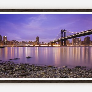 New York Manhattan Skyline Picture | Fine Art Photo Print | Brooklyn Bridge Park Dumbo.