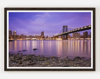 New York Manhattan Skyline Picture | Fine Art Photo Print | Brooklyn Bridge Park Dumbo.