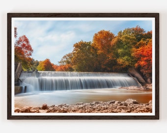 Patapsco River Bloede Dam Fine Art Photography Print Patapsco Valley State Park, Ellicott City Maryland Wall Decor.