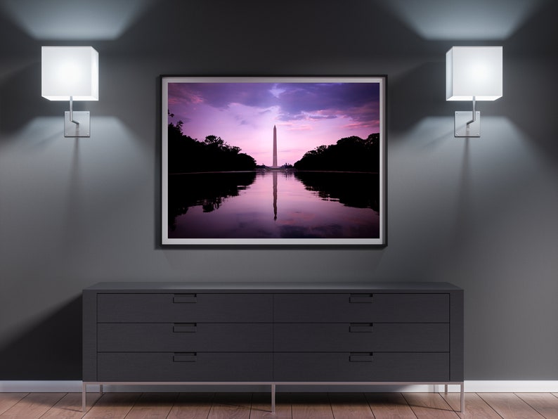 Washington Monument Silhouette Washington, DC. image 3
