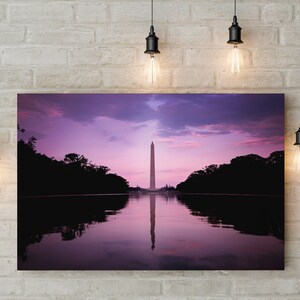 Washington Monument Silhouette Washington, DC. image 6