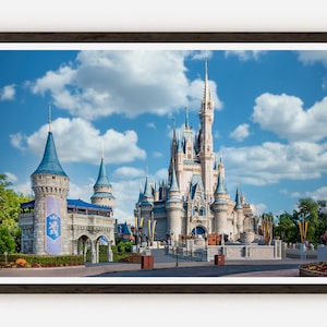 Disney World Photography Print Florida Landscape Magic Kingdom Building Fine Art Photo Print Wall Decor Cinderella Castle. image 1