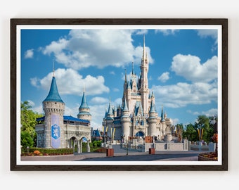 Disney World Photography Print Florida Landscape Magic Kingdom Building Fine Art Photo Print Wall Decor Cinderella Castle.