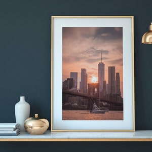 Freedom Tower Sunset, New York City Fine Art Photo Print Photography Wall Decor. image 2