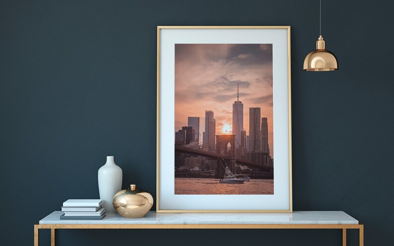 Freedom Tower Sunset, New York City Fine Art Photo Print Photography Wall Decor. image 2