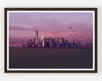Vivid Manhattan Sunset Fine Art Photo Print | Photography | Wall Decor.