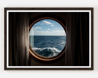 Porthole Window View Wall Art / Fine Art Photo Print | Photography | Wall Decor.