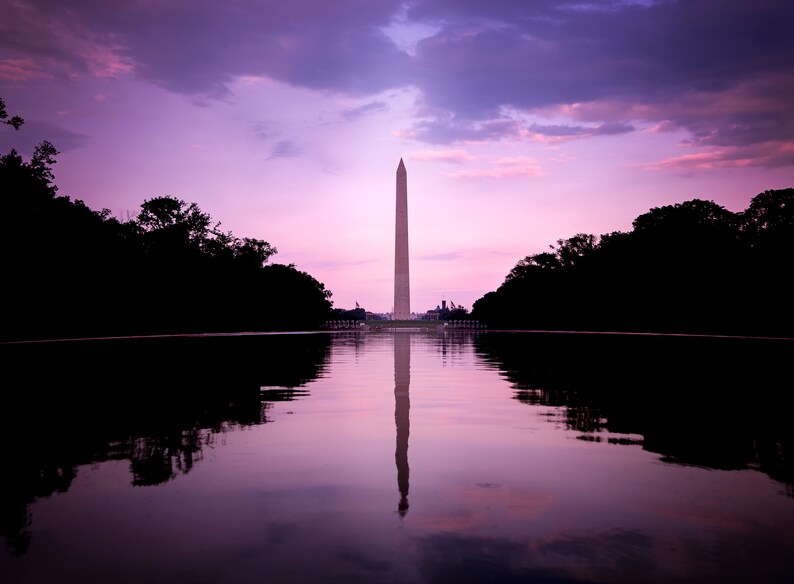 Washington Monument Silhouette Washington, DC. image 10