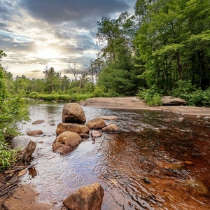 Adirondack Mountains Scenic Nature Steam Photography Print Wall Decor image 9