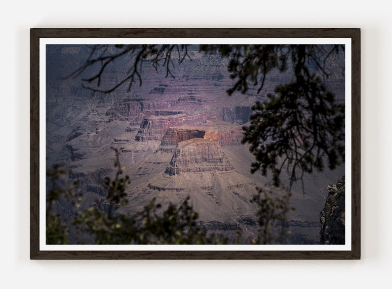 Grand Canyon Peaks, Arizona Fine Art Photo Print Photography Wall Decor. image 1