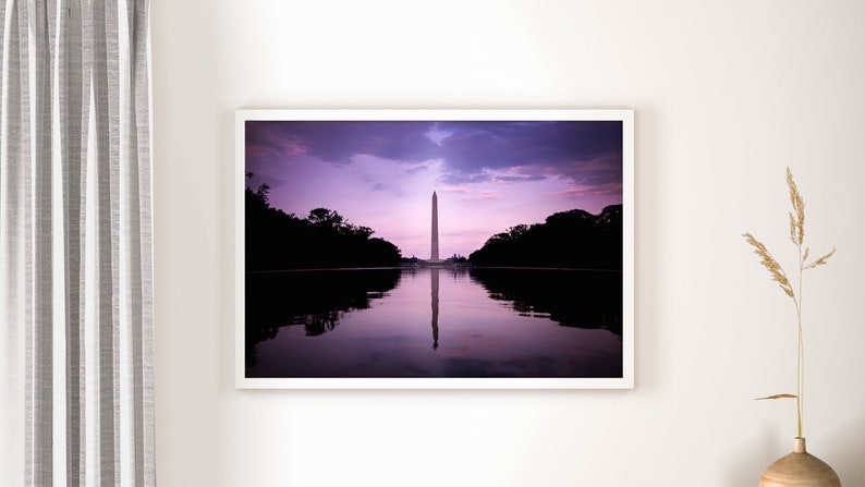 Washington Monument Silhouette Washington, DC. image 2