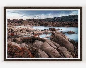 Prescott Arizona Photography Watson Lake Print 2 Lake Yavapai County Fine Art Photo Print Wall Decor Mountains Image Landscape.