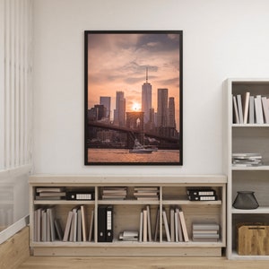 Freedom Tower Sunset, New York City Fine Art Photo Print Photography Wall Decor. image 4