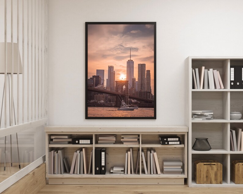 Freedom Tower Sunset, New York City Fine Art Photo Print Photography Wall Decor. image 4