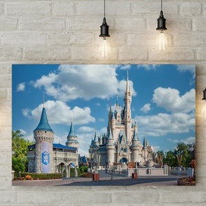 Disney World Photography Print Florida Landscape Magic Kingdom Building Fine Art Photo Print Wall Decor Cinderella Castle. image 8