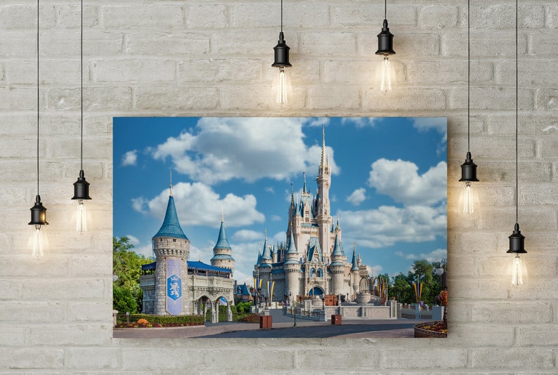 Disney World Photography Print Florida Landscape Magic Kingdom Building Fine Art Photo Print Wall Decor Cinderella Castle. image 8